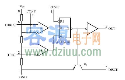 ne555引脚功能、内部电路及参数（集成电路）