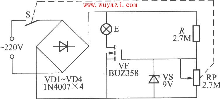 簡易實用的調光燈電路圖