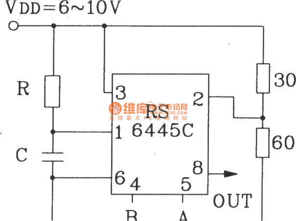 RS6445C长时间定时集成电路典型应用电路