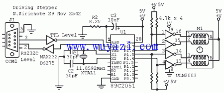 单片机控制步进电机的电路和源码