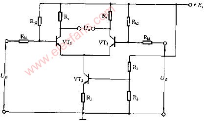 具有恒流源的差动放大电路图