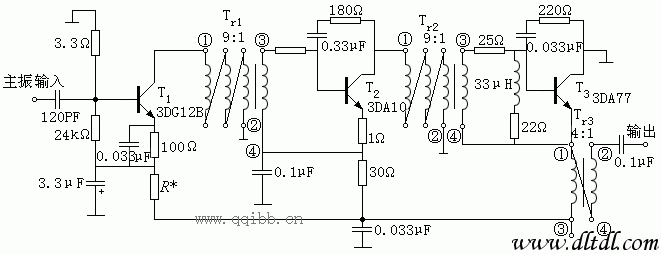 宽带高频功率放大器(短波通信发射机的三级宽带高频功放)
