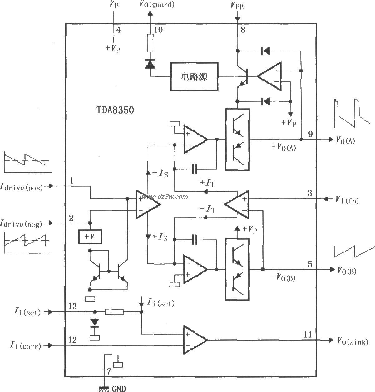 Схема включения tda8350q