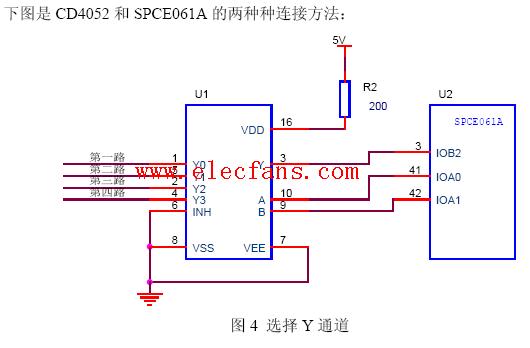 Cd4052典型应用电路和电路图