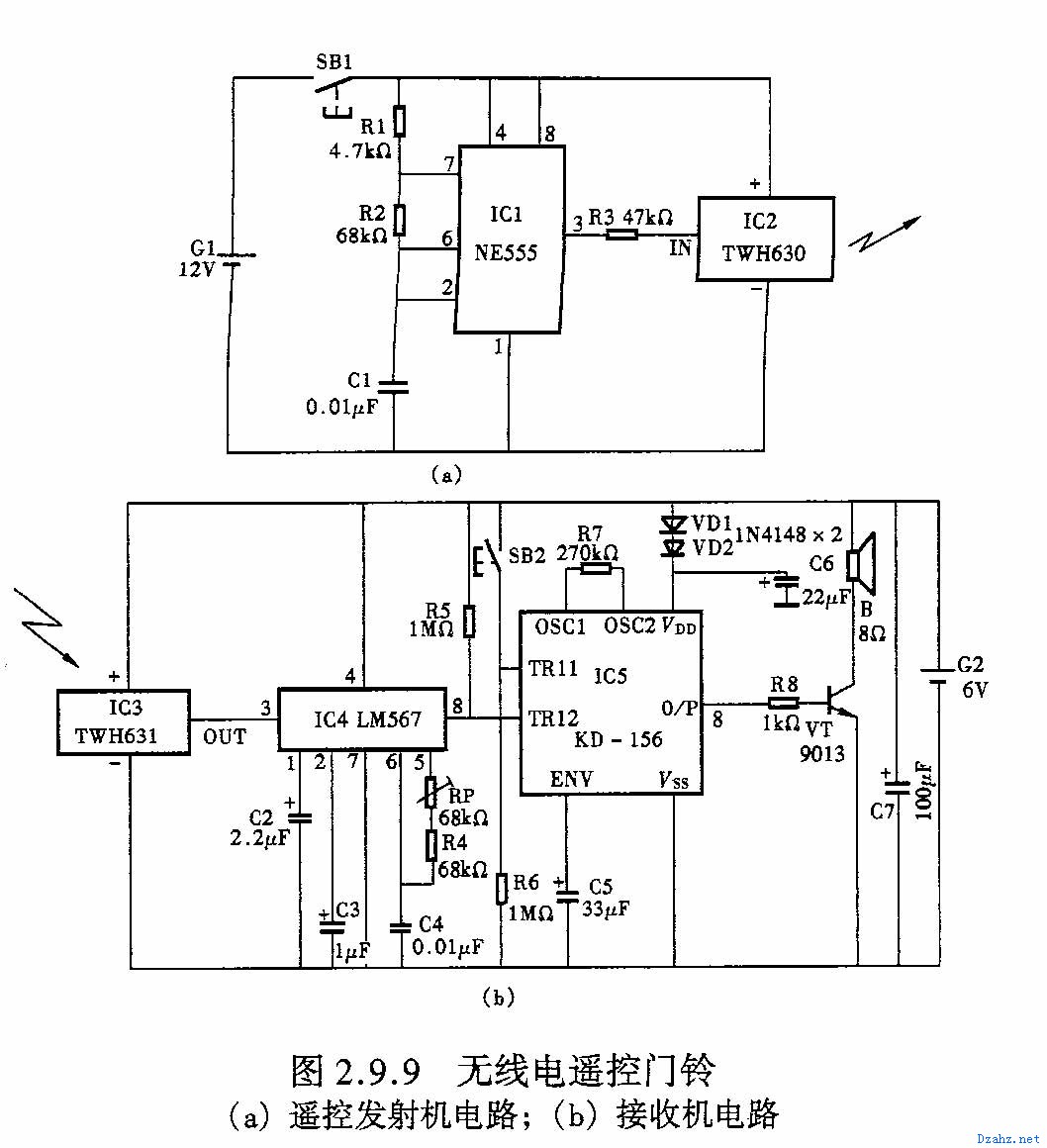 无线电遥控门铃发射接收电路.jpg