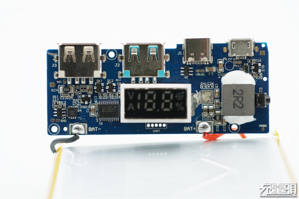 罗马仕20000mah双向usb pd快充移动电源sw20 pro拆解
