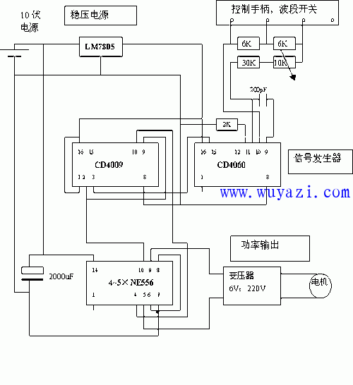 小功率同步电机调速器的制作电路图